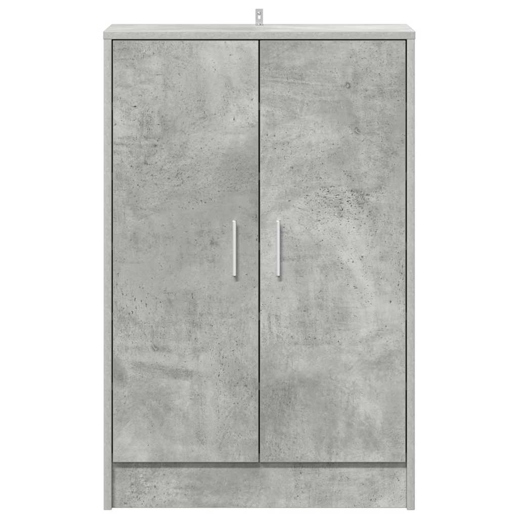 Schuhschrank Betongrau 60x35x92 cm Holzwerkstoff